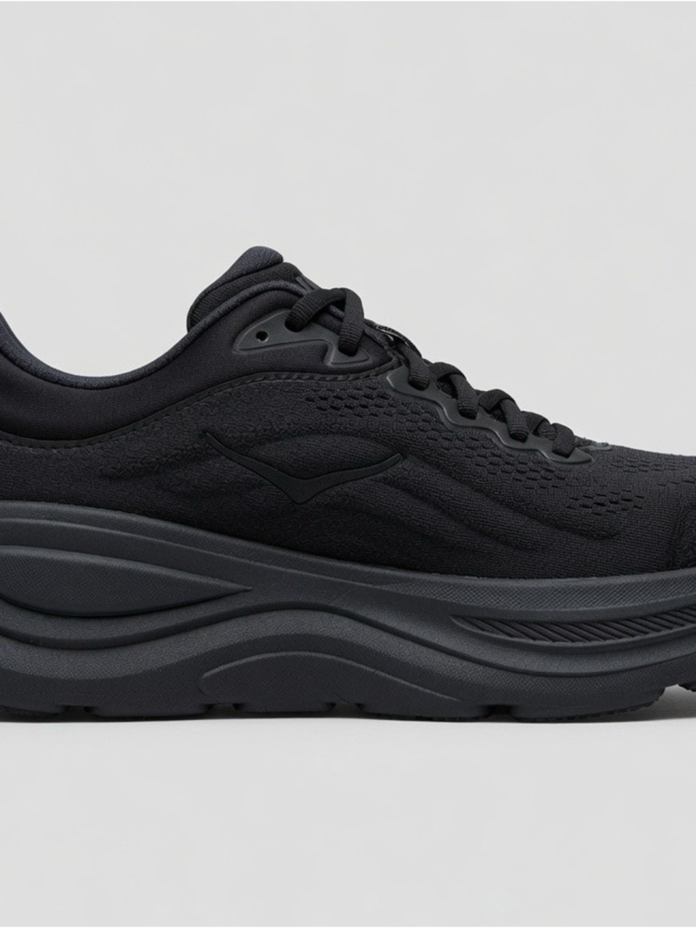 Hoka Men's All-Black Cushioned Running Shoes - Picture 2 of 7